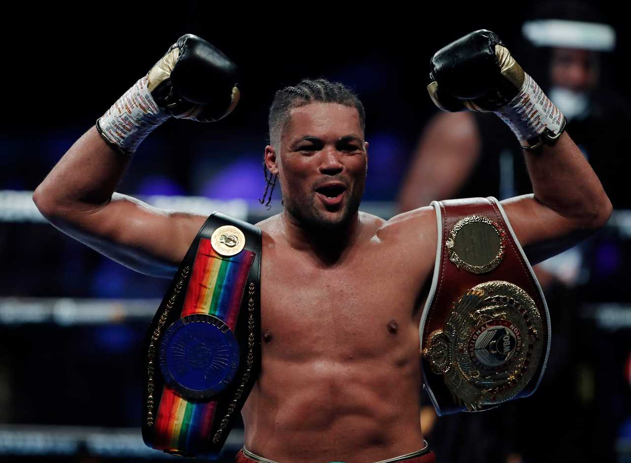 Anthony Joshua will face five opponents if he defeats Oleksandr Uzyk, which includes three Brits and Tyson Fury.