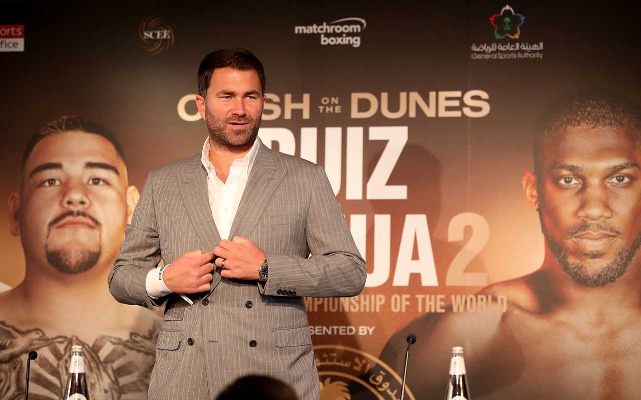Eddie Hearn, Anthony Joshua's promoter, slams Evander Hollyfield's fight against Vitor Belfort. Hearn says it 'disgusting'