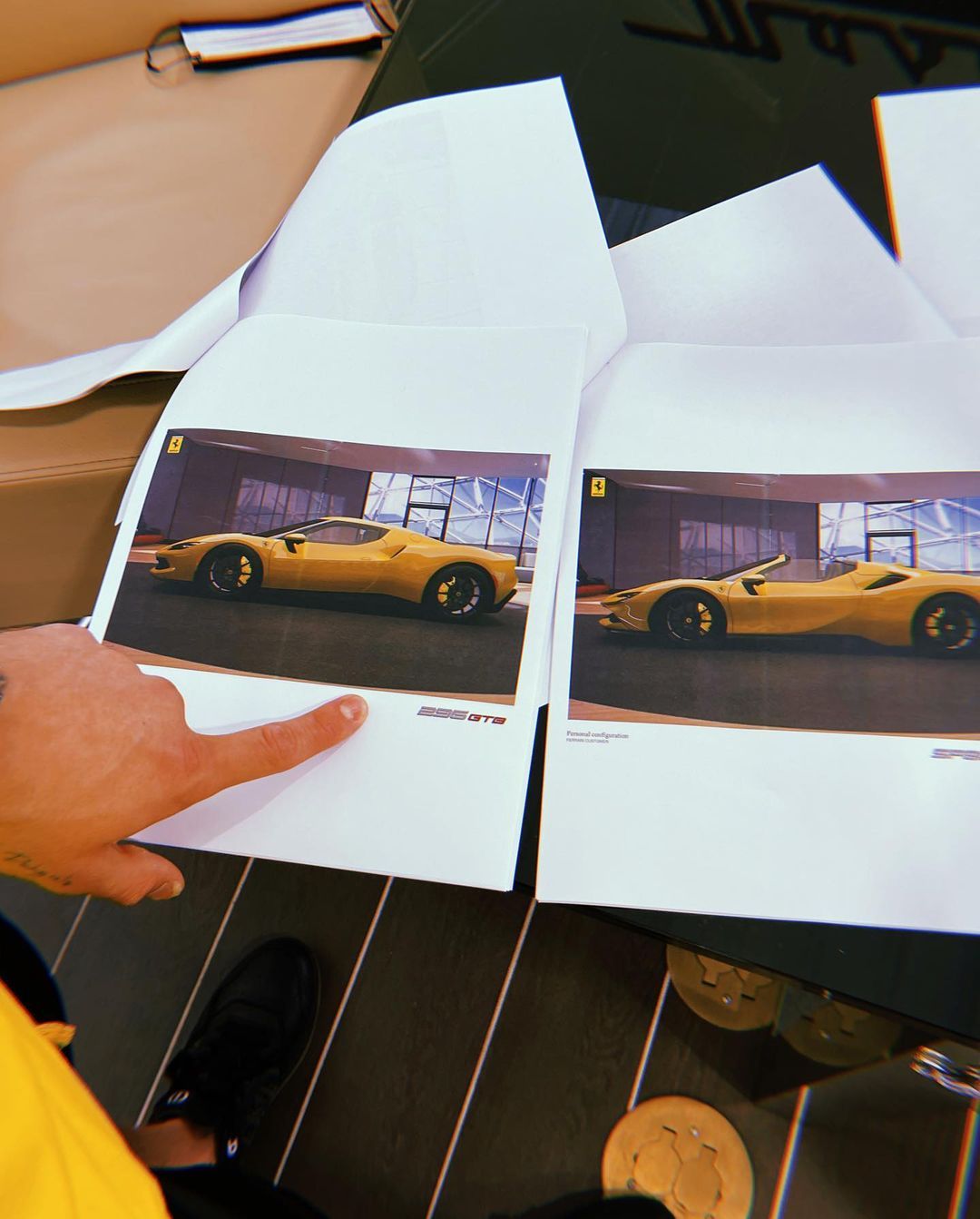 Jake Paul customizes his Ferrari SF90 Spider, worth PS400,000 plus, as a boxing star who makes a lot of cash following Tyron Woodley's win