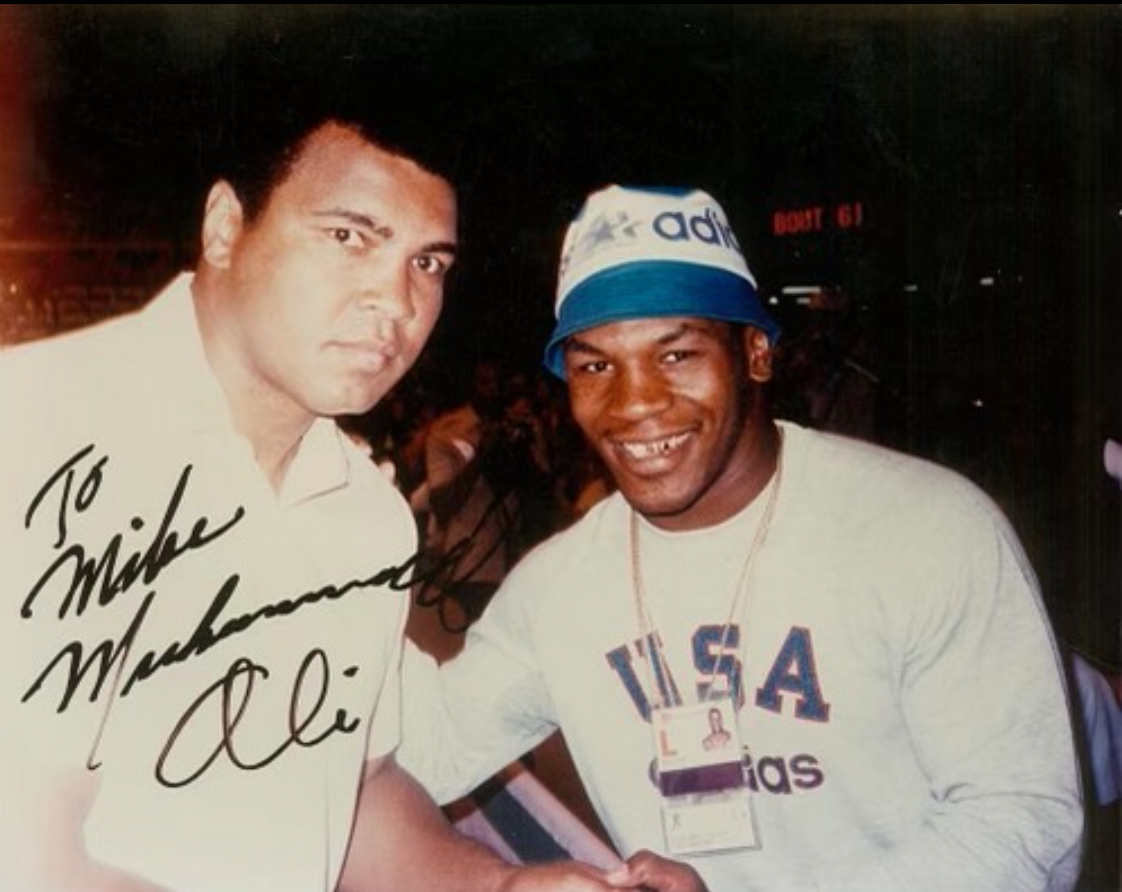 Mike Tyson honors Muhammad Ali by sharing a throwback photo of the boxing greats together
