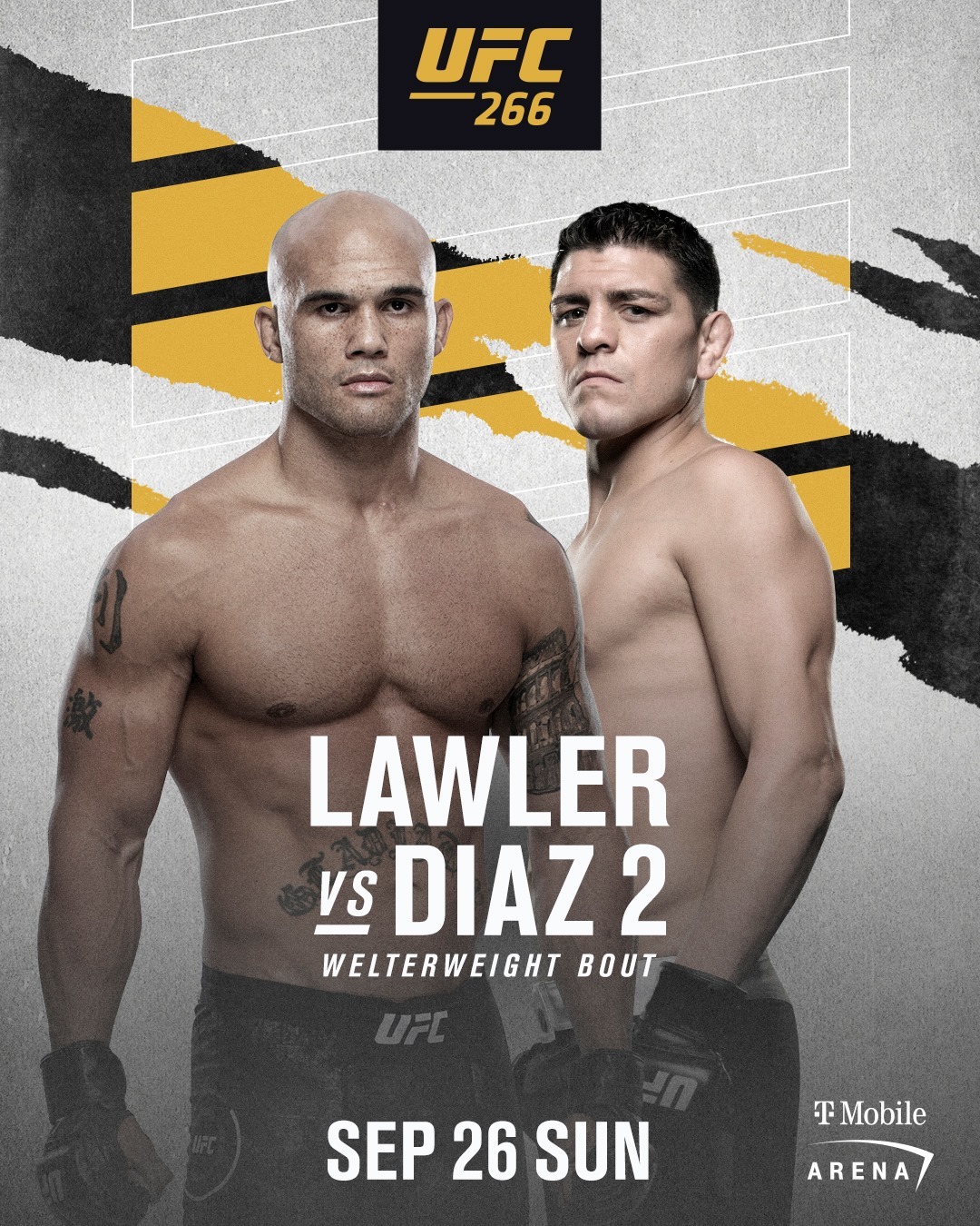 Robbie Lawler is 'not concerned' about being dropped from UFC after he loses the eagerly awaited UFC 266 rematch against Nick Diaz