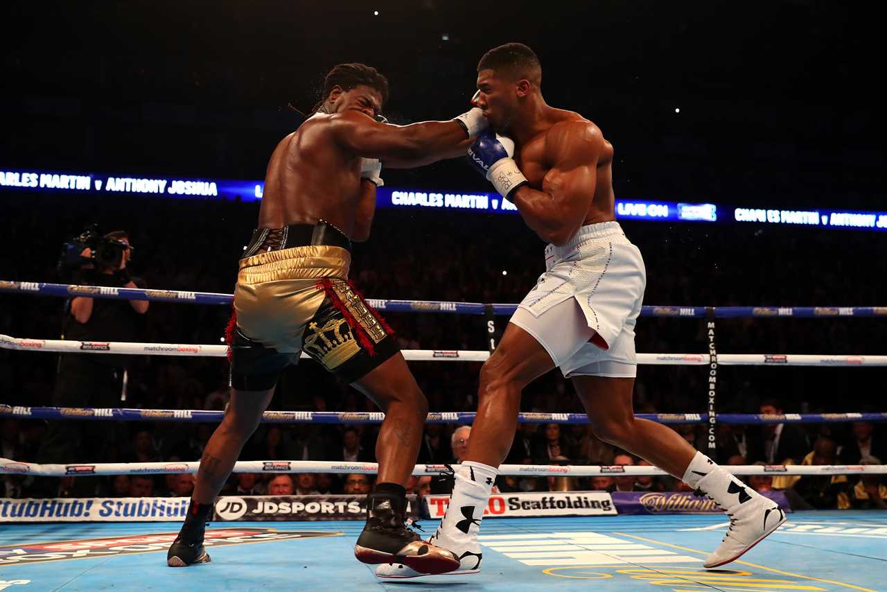Anthony Joshua's Sky Sports fights with Usyk from Dillian Whyte.