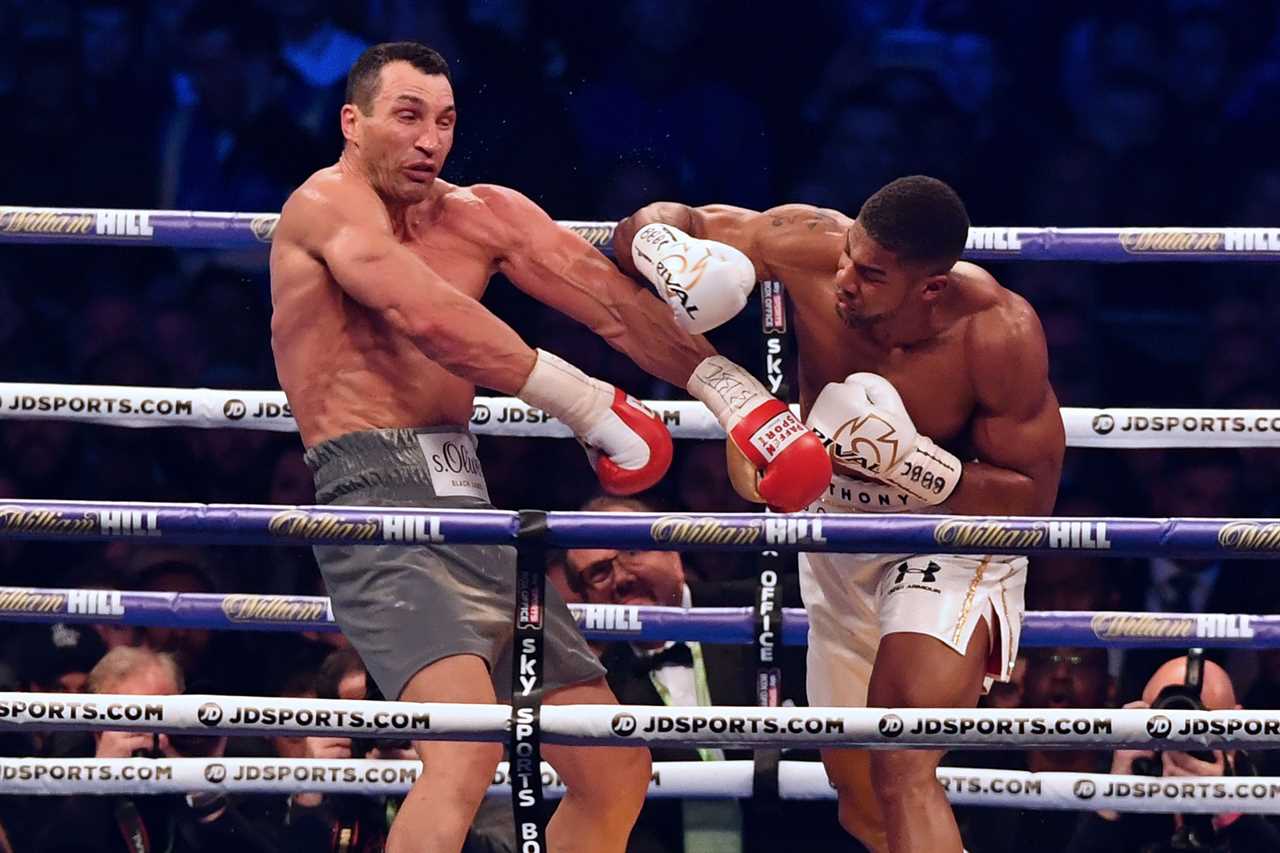 Anthony Joshua's Sky Sports fights with Usyk from Dillian Whyte.