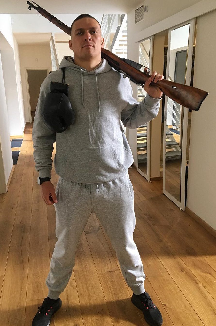 Usyk worked on a farm and sold apricots and ice cream