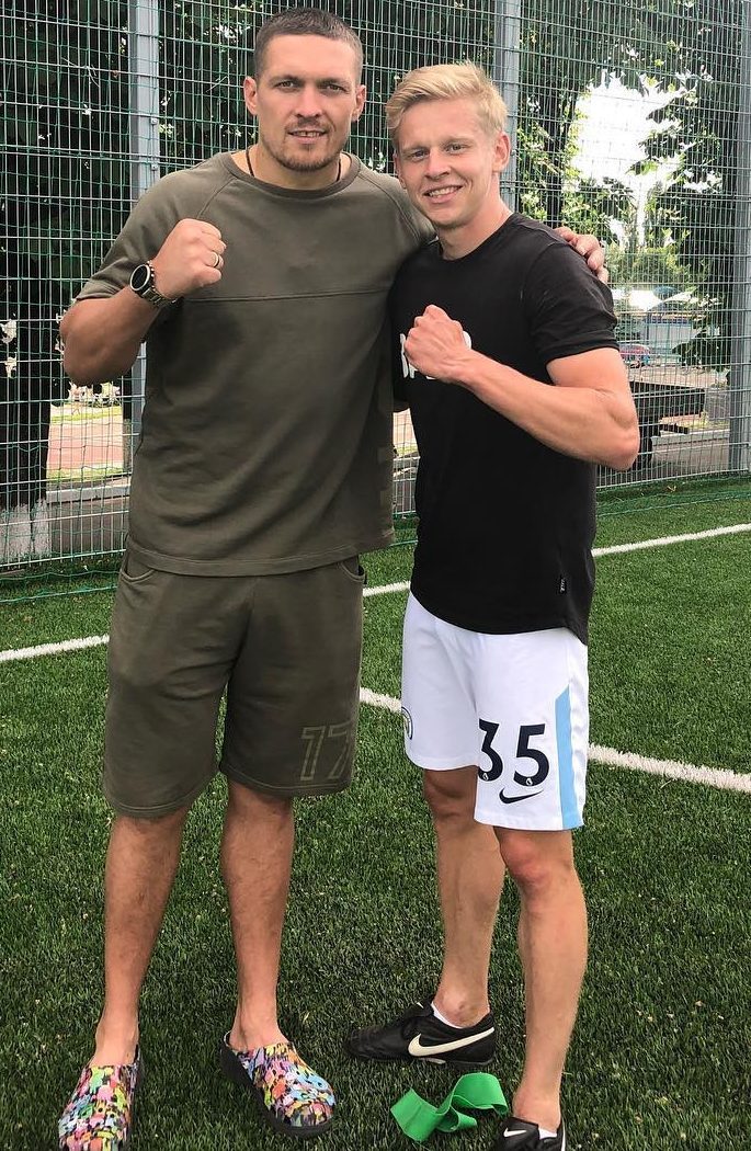 Usyk could have been a famous footballer like Man City star Oleksandr Zinchenko
