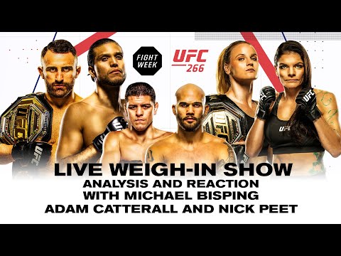 Fight Week: UFC 266 weigh-ins with Michael Bisping Nick Diaz weighs it in for the first time in six years!