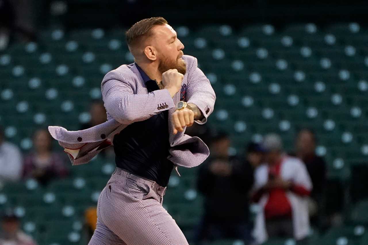 Conor McGregor defends the disastrous pitch at MLB game. He claims it was the'most powerful and fastest' attempt of celebs.