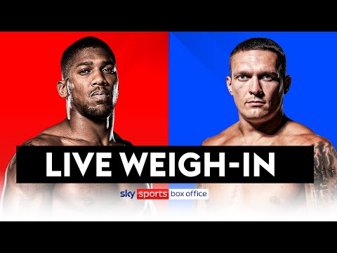 ANTHONY JOSHUA VS OLEKSANDR USAYK! LIVE WEIGH IN