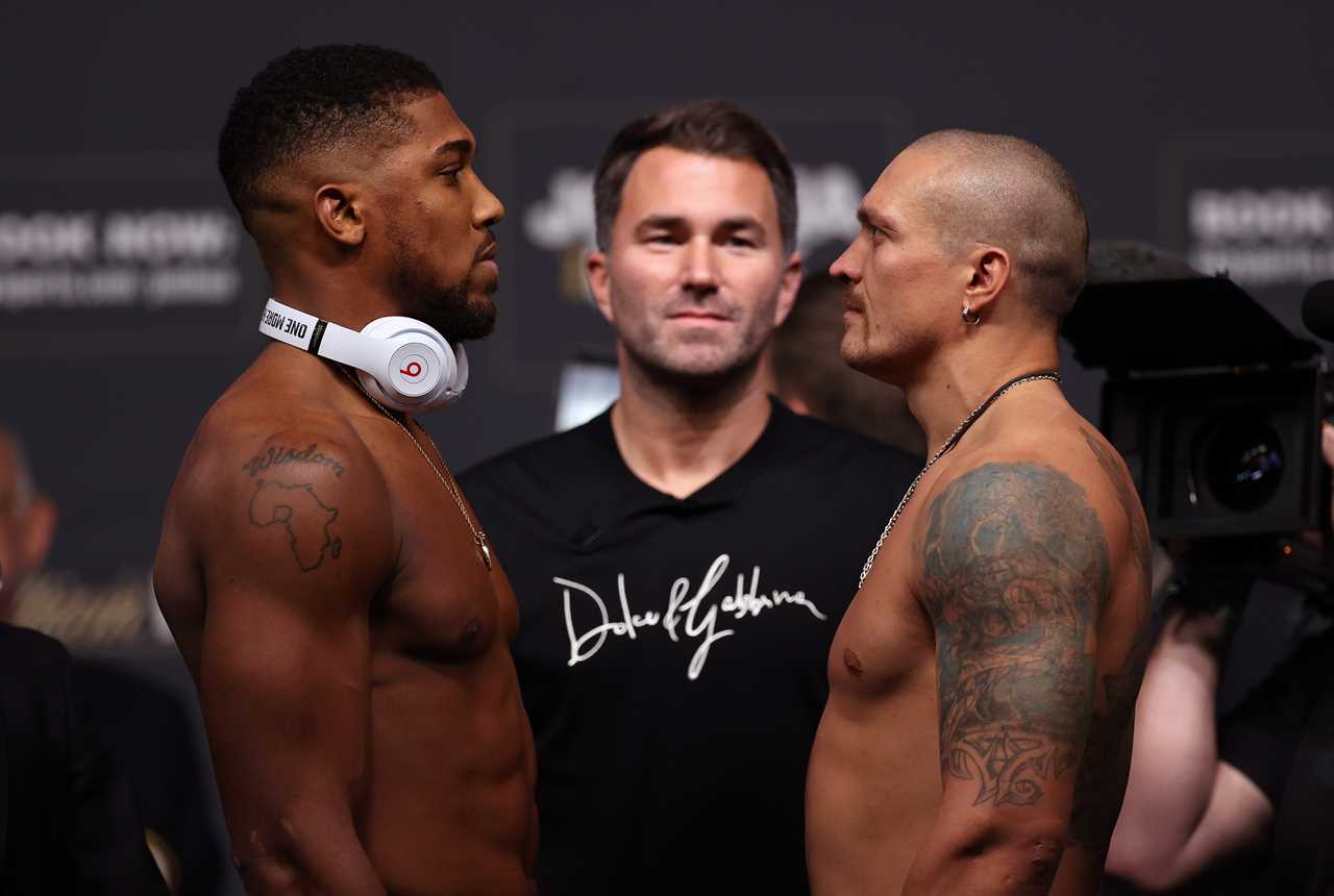 Anthony Joshua says he will fight Tyson Fury and Deontay Wilder next, if he can get past Oleksandr Uzyk tonight