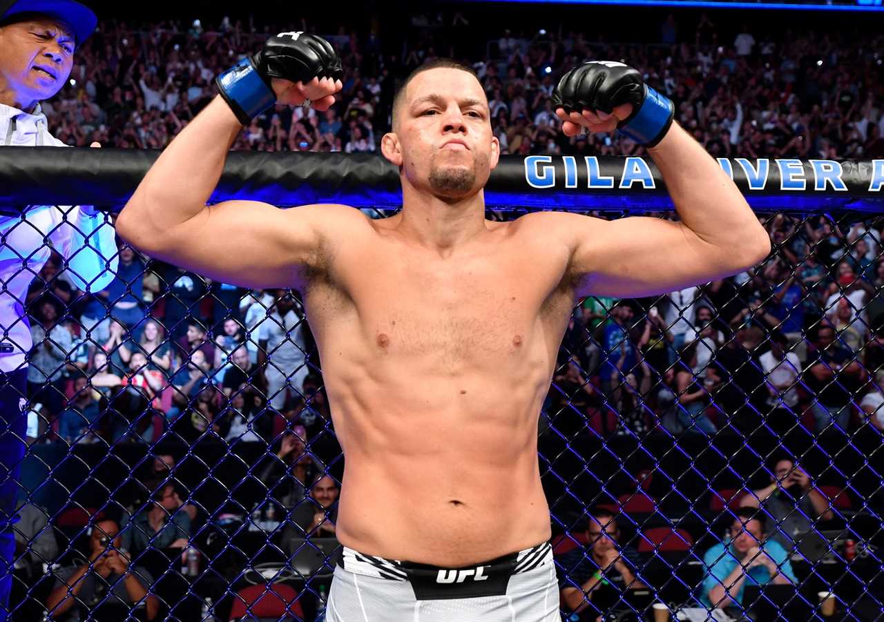 UFC star Nate Diaz is a'slap piece s*** bully' Khabib Numagomedov, after Nick had thrown a drink at him