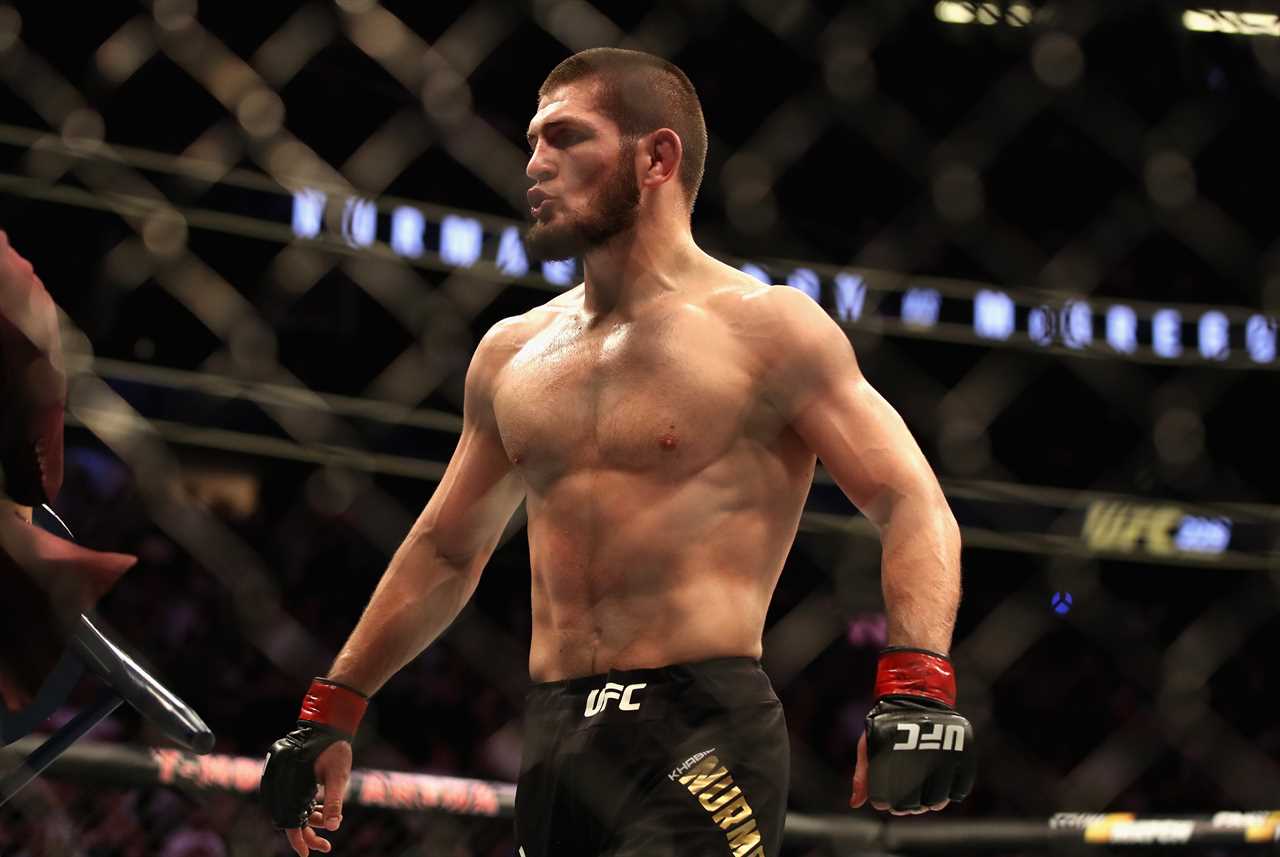 UFC star Nate Diaz is a'slap piece s*** bully' Khabib Numagomedov, after Nick had thrown a drink at him
