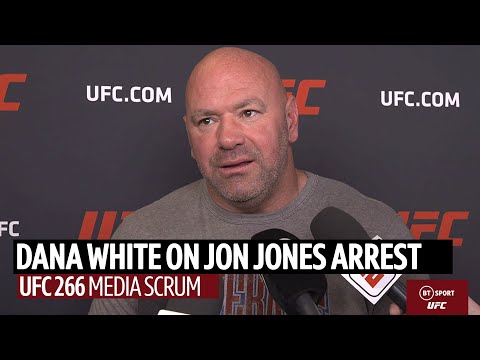 Dana White reacts UFC 266 news about Jon Jones' arrest