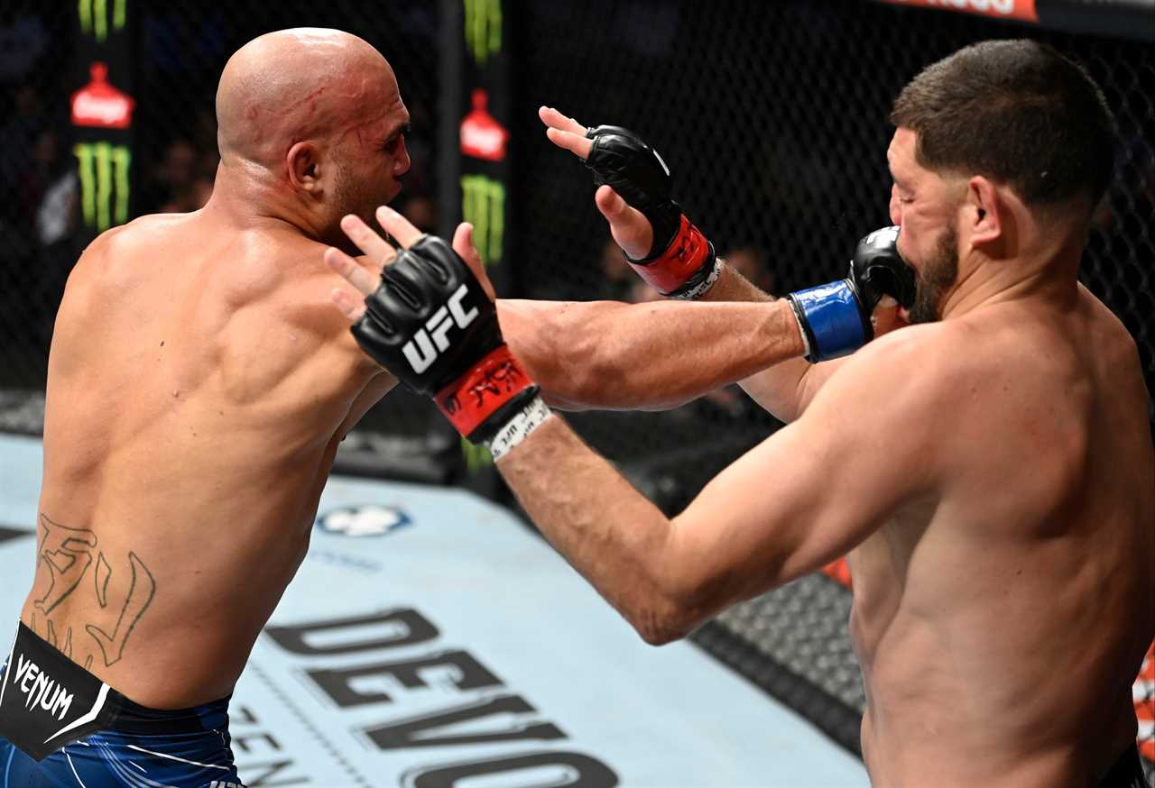 Robbie Lawler defeats Nick Diaz at UFC 266. A veteran fighter admitted that he had it coming in his first fight in six years.