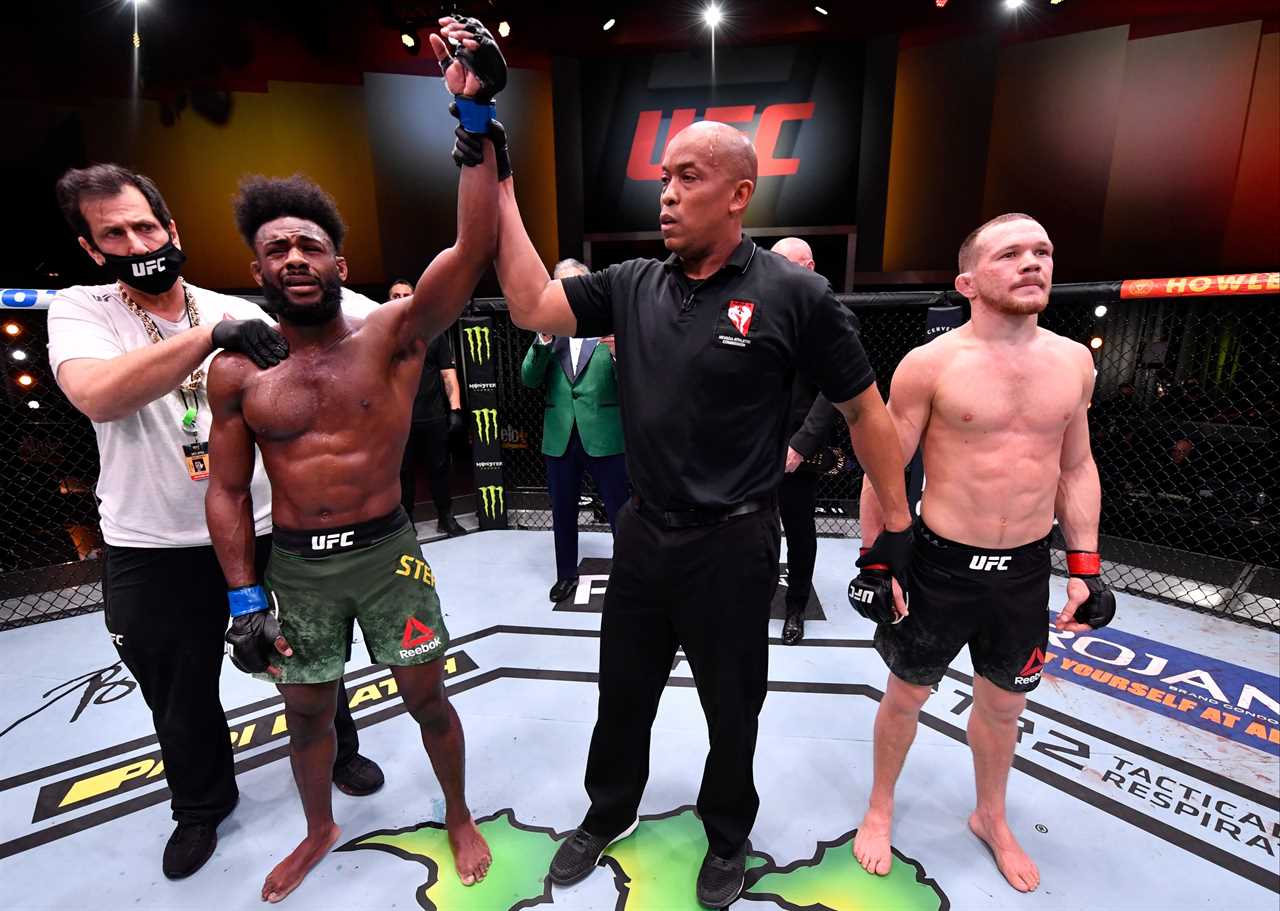 Aljamain Sterling and Peter Yan have to cancel their UFC 267 match due to a neck injury sustained in blow to Fight Island.