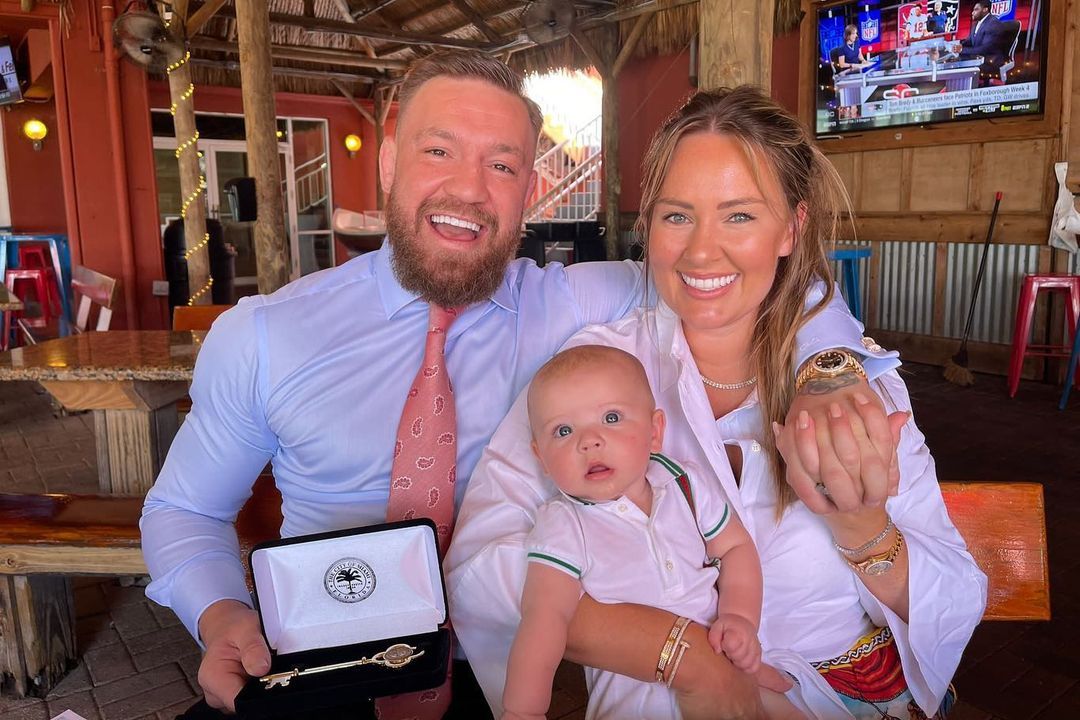 Conor McGregor joins Dee Devlin, kids and other UFC luminaries to celebrate getting Key to The City of Miami