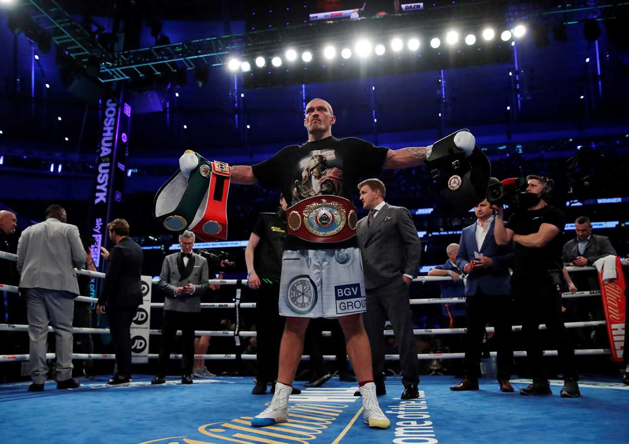 Oleksandr Usyk says he didn’t KO Anthony Joshua, because he was fine with cruising to dominant points victory