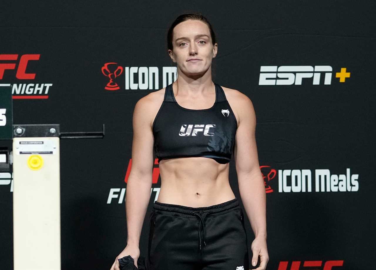 Aspen Ladd UFC fight off after frightening weigh-in leaves her shaking, unable to lift arms and before her privacy screen hides it