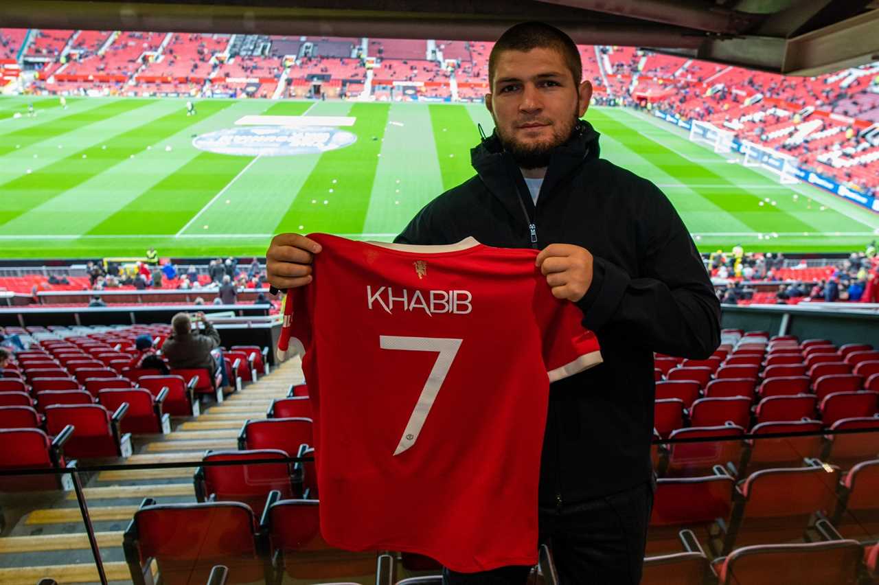 Khabib threatens to KICK OUT any player asking for Cristiano Ronaldo’s shirt, as he wants his Man Utd pal’s shirt