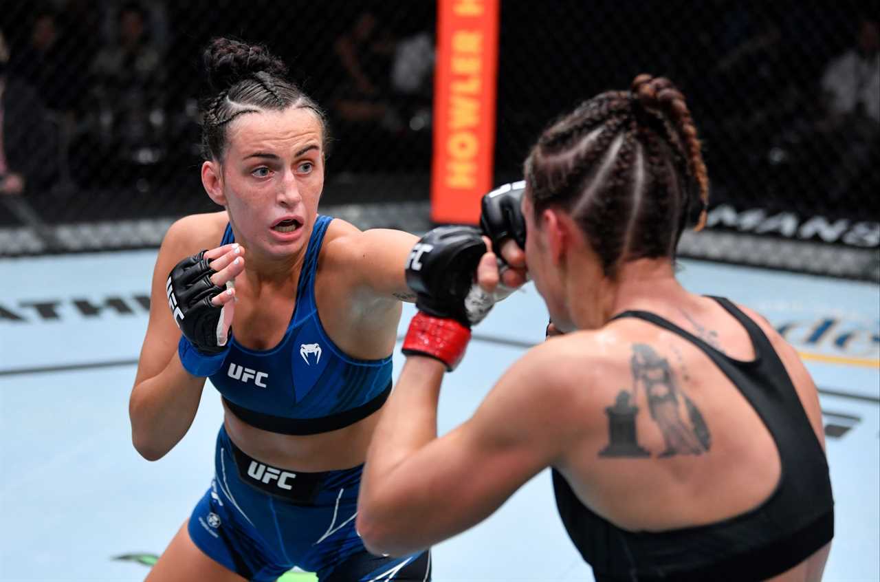 After her emphatic UFC Vegas 38 win over Antonina Shevchenko, Casey O'Neil, a Scottish sensation, says she's 'here for stay'