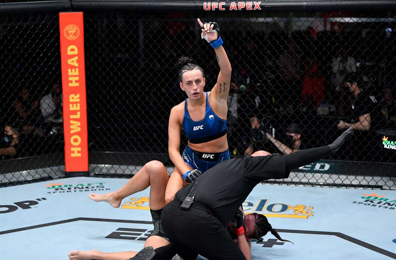 After her emphatic UFC Vegas 38 win over Antonina Shevchenko, Casey O'Neil, a Scottish sensation, says she's 'here for stay'