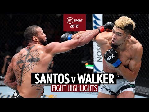 Highlights of the Battle Of Brazil UFC Fight: Thiago Santos against Johnny Walker