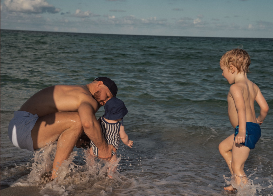 Conor McGregor and Dee Devlin enjoy a family day at the beach together.
