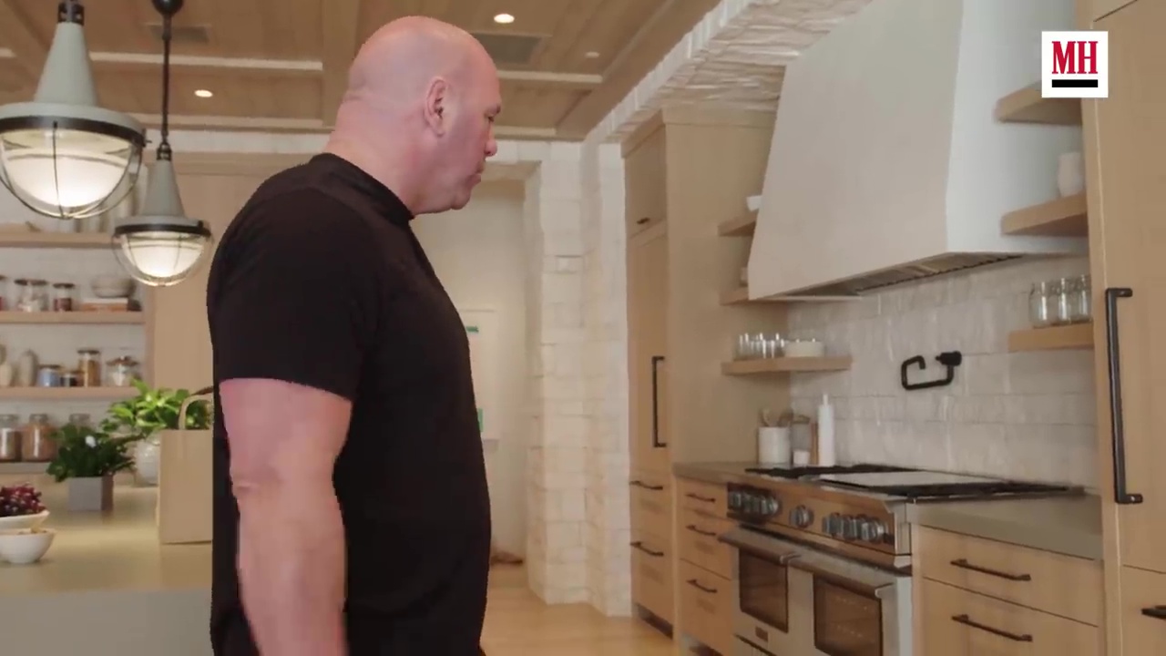 Dana White shows off her insane 1,100-calorie cheat meal of fried chicken, donut SANDWICHES, and shows off her ice cream stash