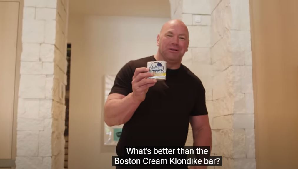 Dana White shows off her insane 1,100-calorie cheat meal of fried chicken, donut SANDWICHES, and shows off her ice cream stash