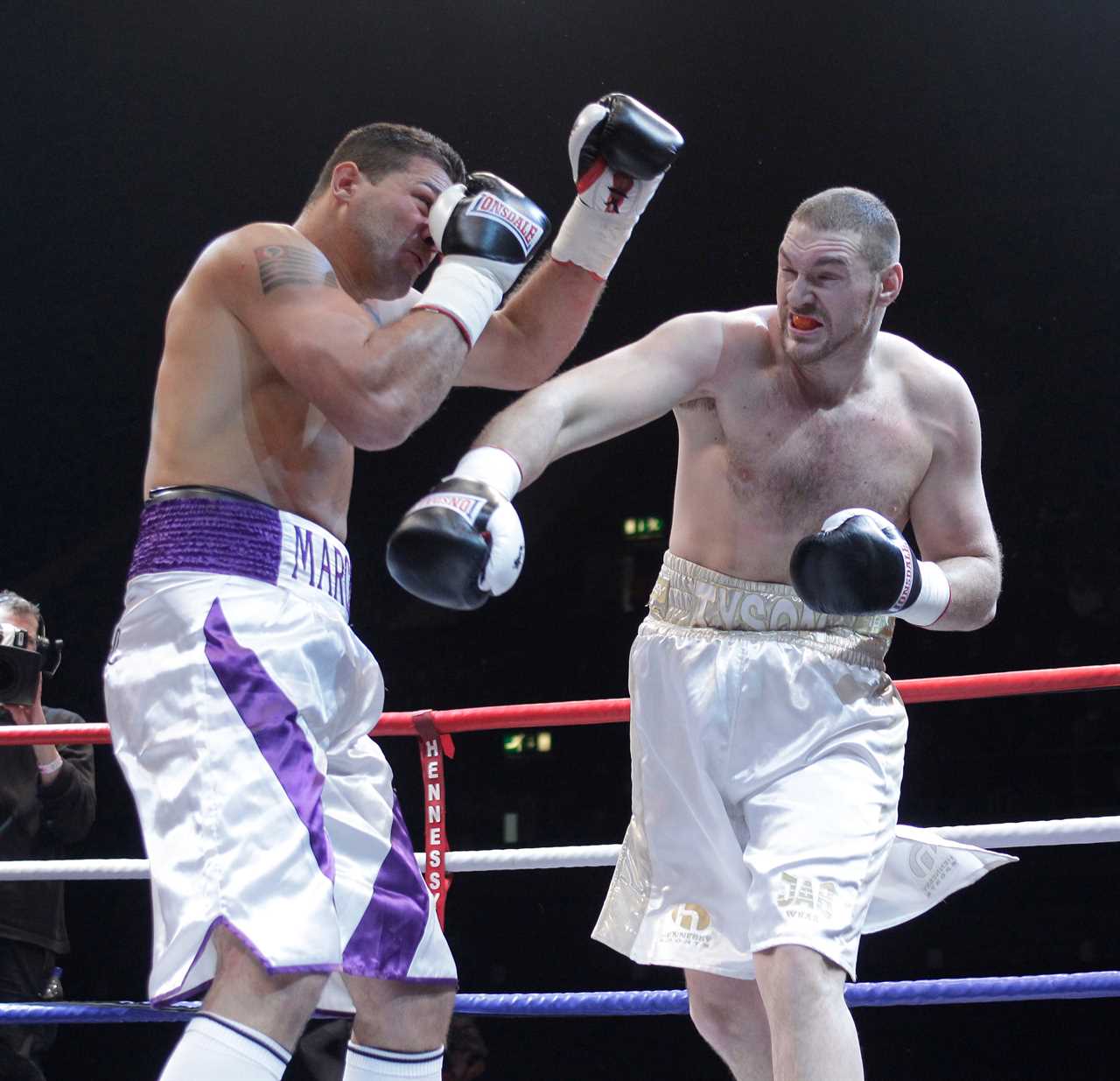 Tyson Fury's boxing shorts shrink as he grows in the world of boxing. Champ now trains in briefs