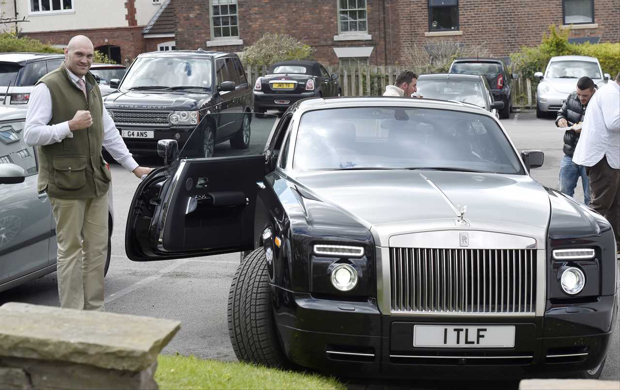 Tyson Fury's incredible car collection includes everything from supercars like Ferrari and Rolls-Royces, to a simple Mini Cooper.