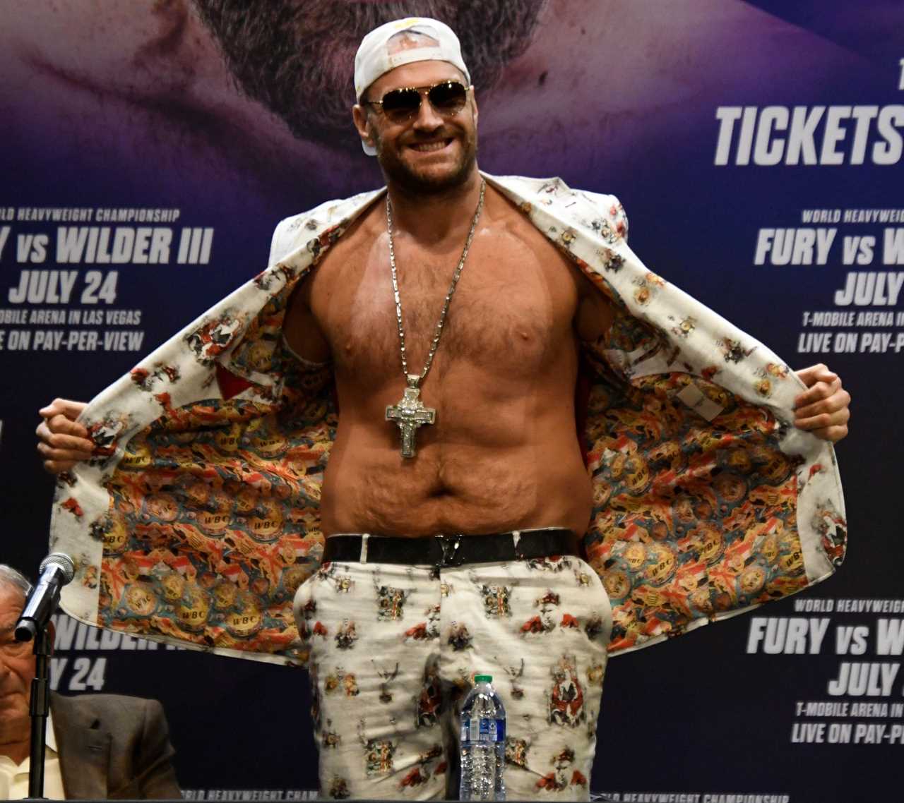 Tyson Fury, ahead of his trilogy fight with Deontay Wilder, cuts a stylish figure in a bespoke suit