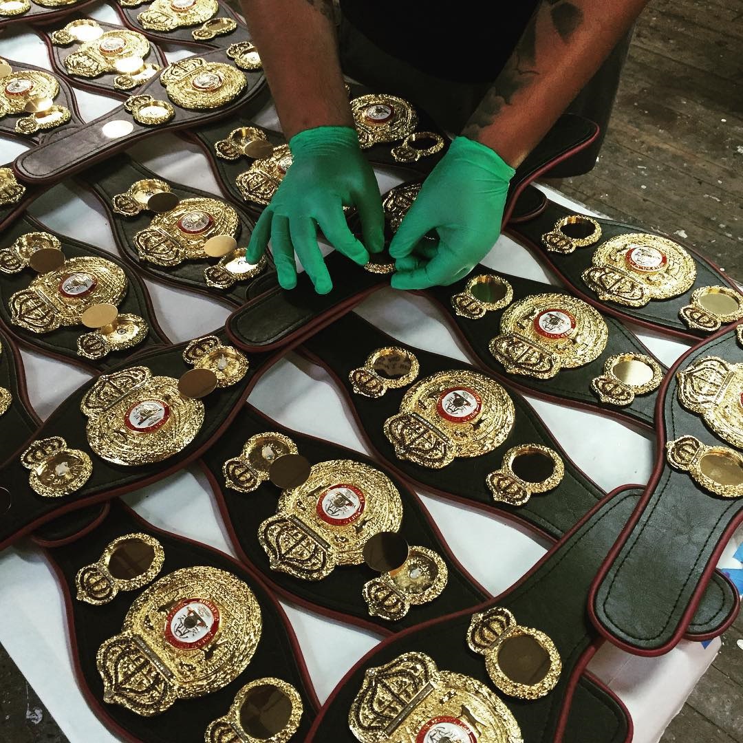 Sartonk is a family-owned company that makes amazing boxing belts in New Jersey for Tyson, Mayweather and Canelo.