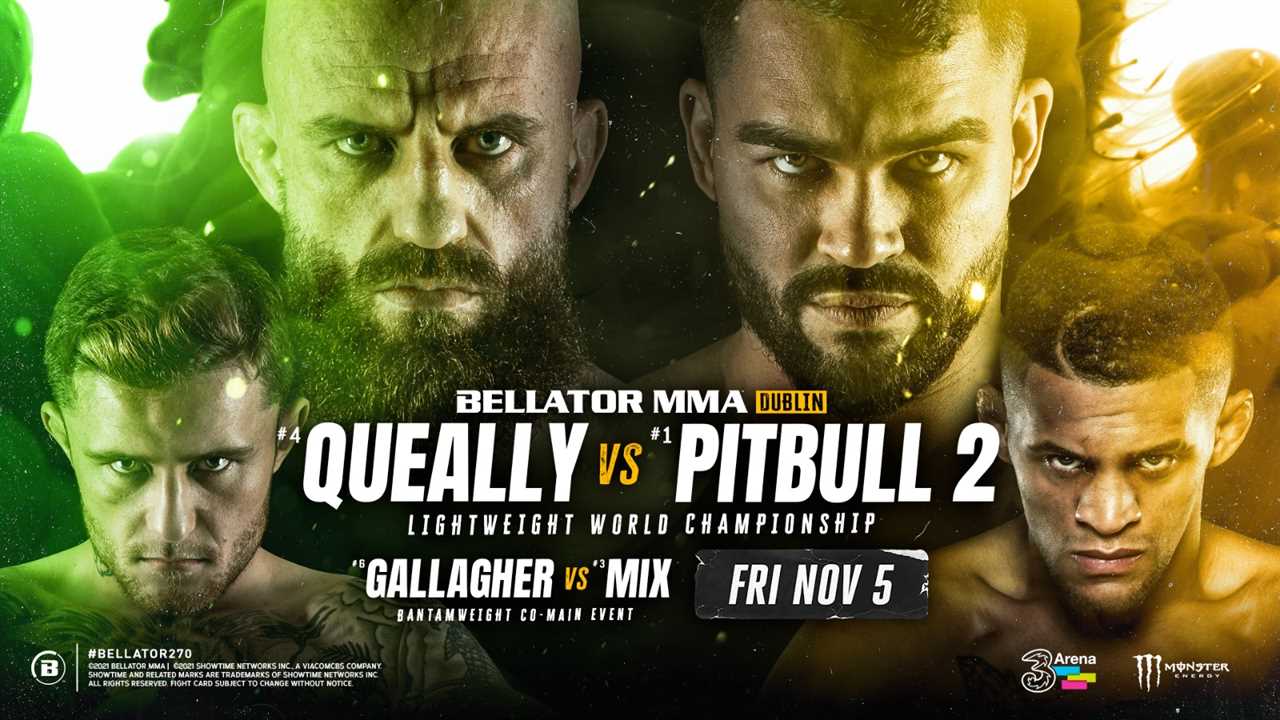 Peter Queally, Conor Mcgregor's trainer, to main event Bellator Dublin title fight with Patricky Freire