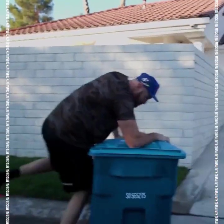 After being asked if Tyson Fury is ready to face Deontay Wester, Fury jokes about staggering around and pretends to fall into a bin.