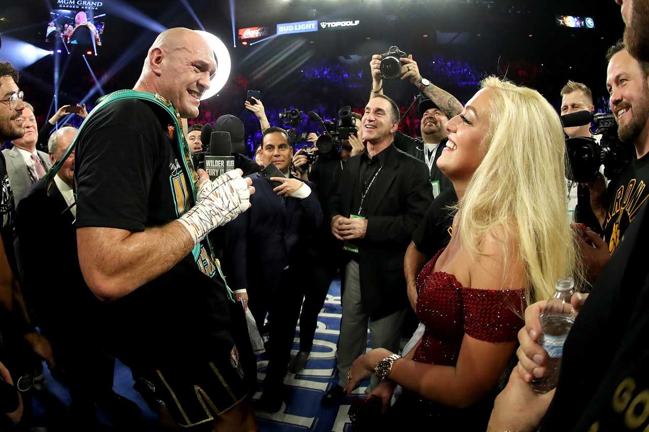 Paris Fury, Tyson fight in Las Vegas. She reveals the pain of being a boxing wife and how she will be totally sick'.