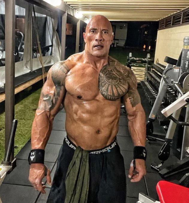 Tyson Fury was astonished at Dwayne The Rock Johnson's ripped body at 49, as he paid homage to the WWE legend