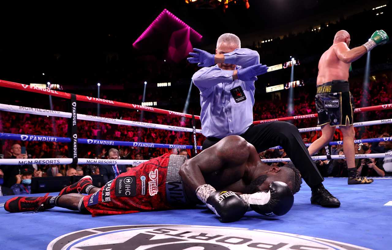 Watch the 'best knockout ever' by Tyson Fury as he beat Deontay wilder in 11th Round to win epic trilogy fight at Las Vegas
