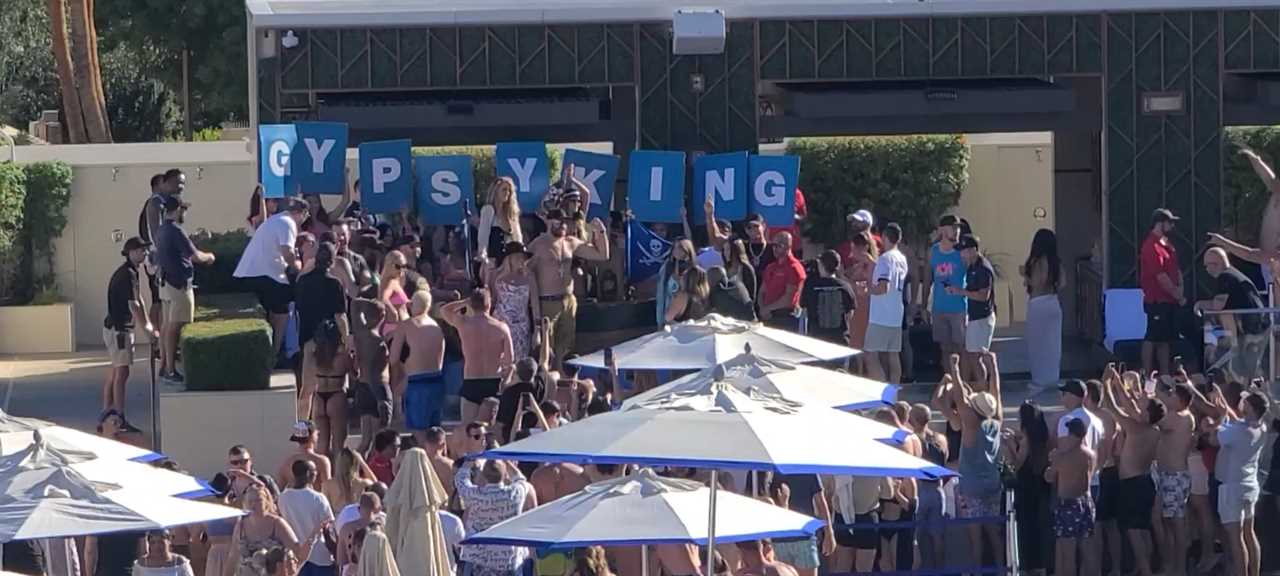 Tyson Fury enjoys a pool party with his wife Paris, brother Tommy, and friends while he displays the scars of war alongside Deontay Wilder