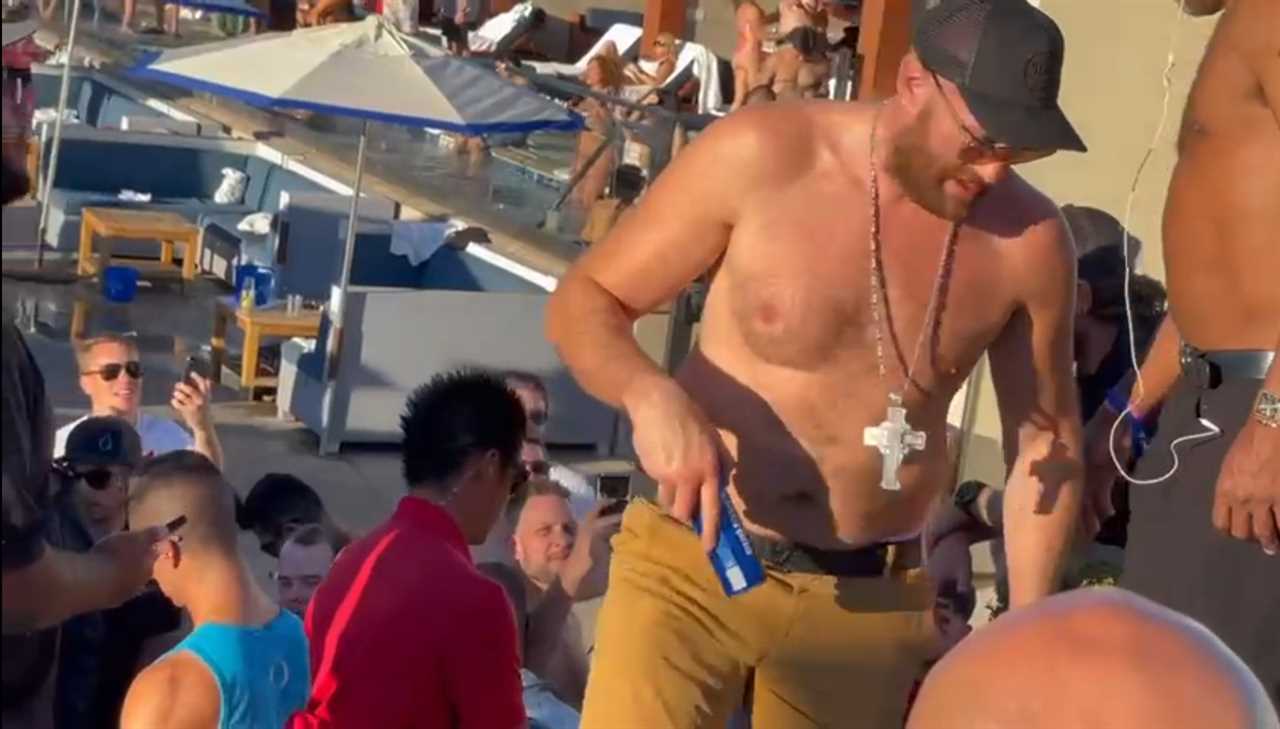 Tyson Fury enjoys a pool party with his wife Paris, brother Tommy, and friends while he displays the scars of war alongside Deontay Wilder