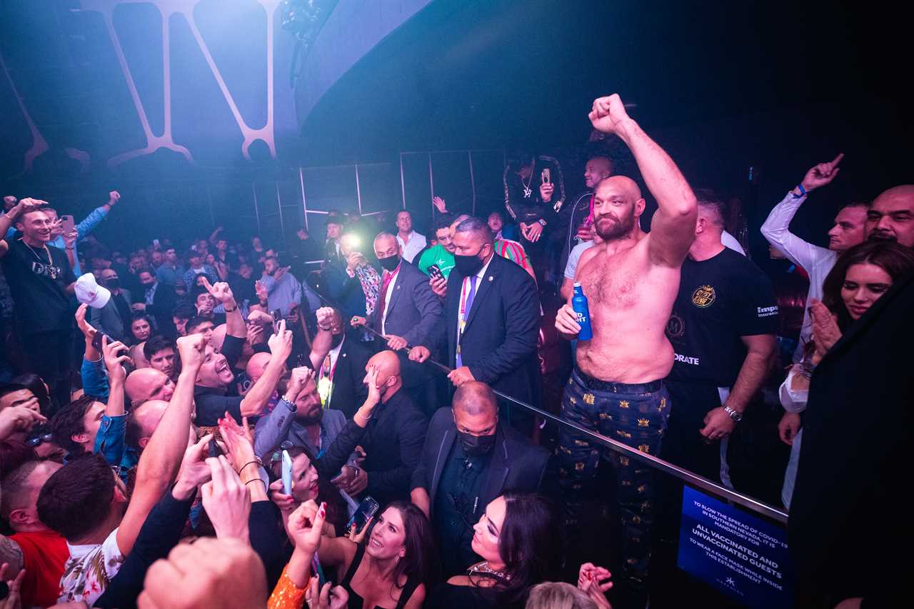 Tommy and Tyson Fury dance naked with Paris at wild Gypsy King party singing 'American Pie to the crowd