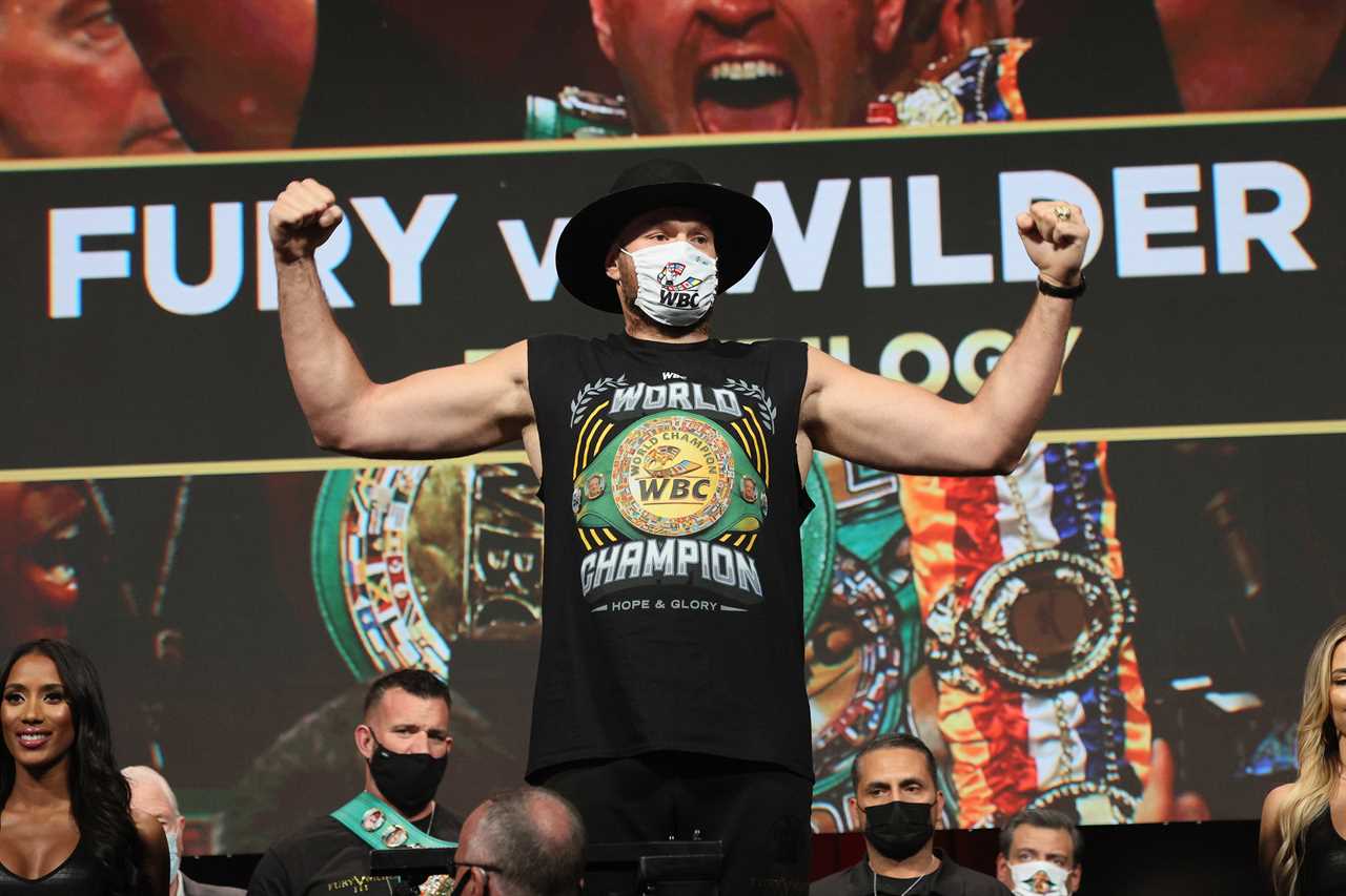Tyson Fury weigh-in for Wilder claim expert onlookers 'MANIPULATED scales and actually LIGHTER than the last time