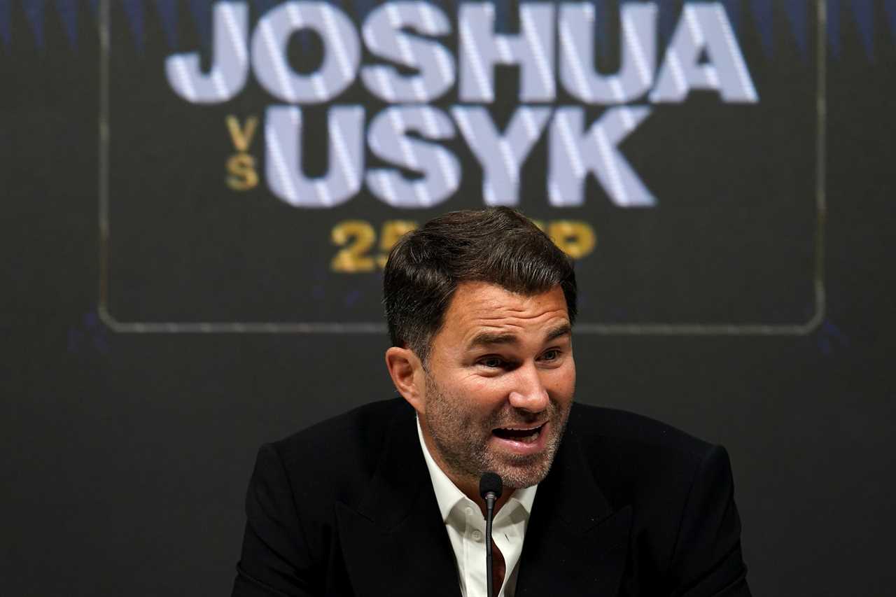 Eddie Hearn would like to see Tyson Fury face Dillian Whyte before Anthony Joshua or Oleksandr Uzyk.