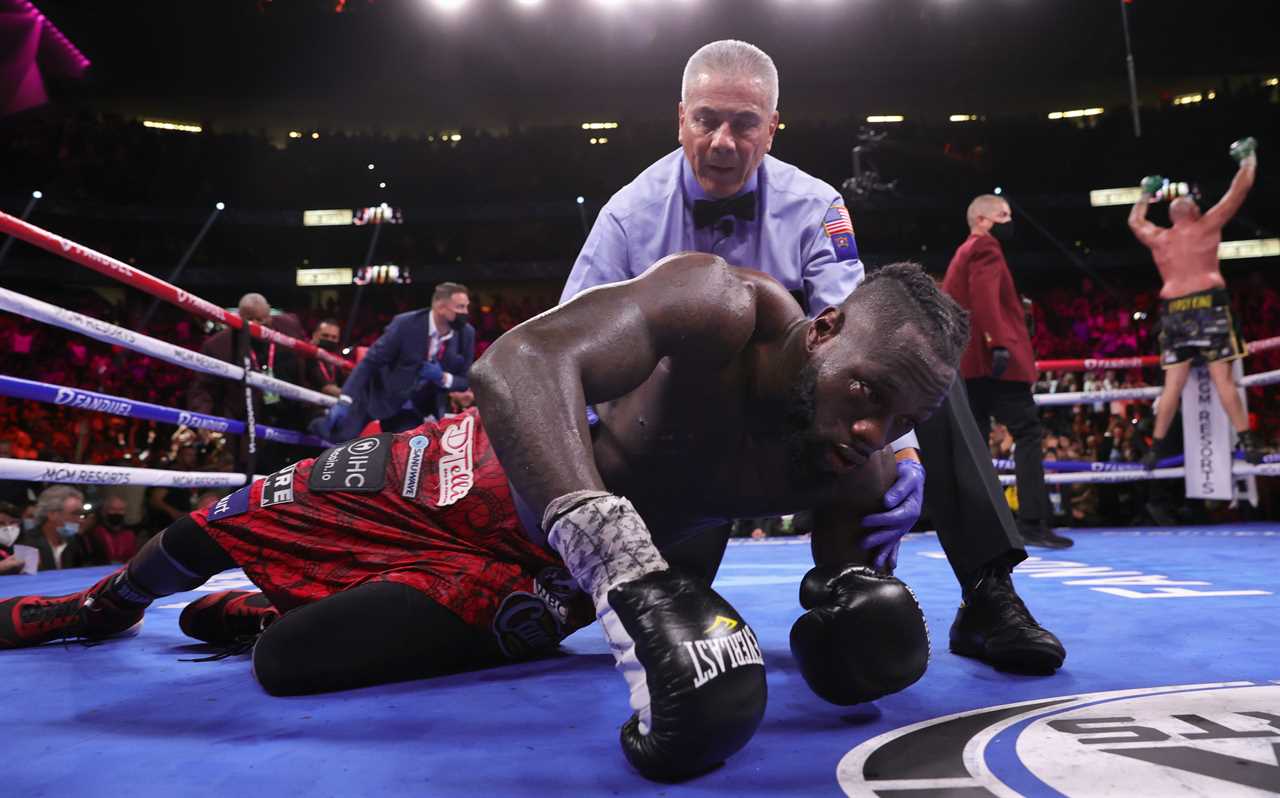 Barry Hearn says Deontay Wilder looked 'beaten' after the Tyson Fury beatings.