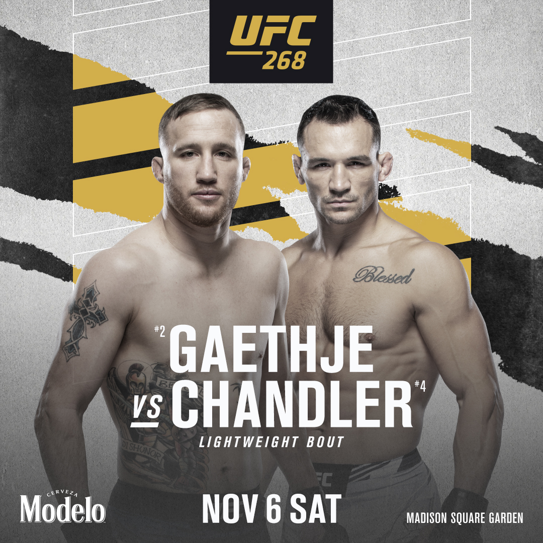 Justin Gaethje says he will beat Michael Chandler as violently and possible when the pair clash at UFC 268