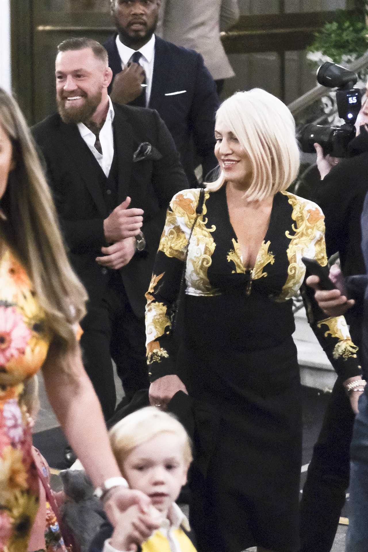 Conor McGregor and Dee Devlin, their fiancee, have a ceremony at the Vatican to mark Rian's christening.