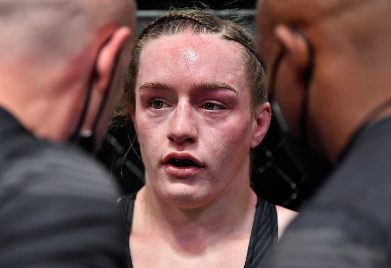 UFC star Aspen Ladd had to apologise to his coach for the 'harsh corner work' during her loss to Norma Dumont in main event