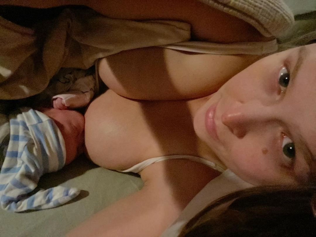 Ronda Rousey posts an inspirational breastfeeding photo and says that motherhood is full of primal s*** that should not be hidden.
