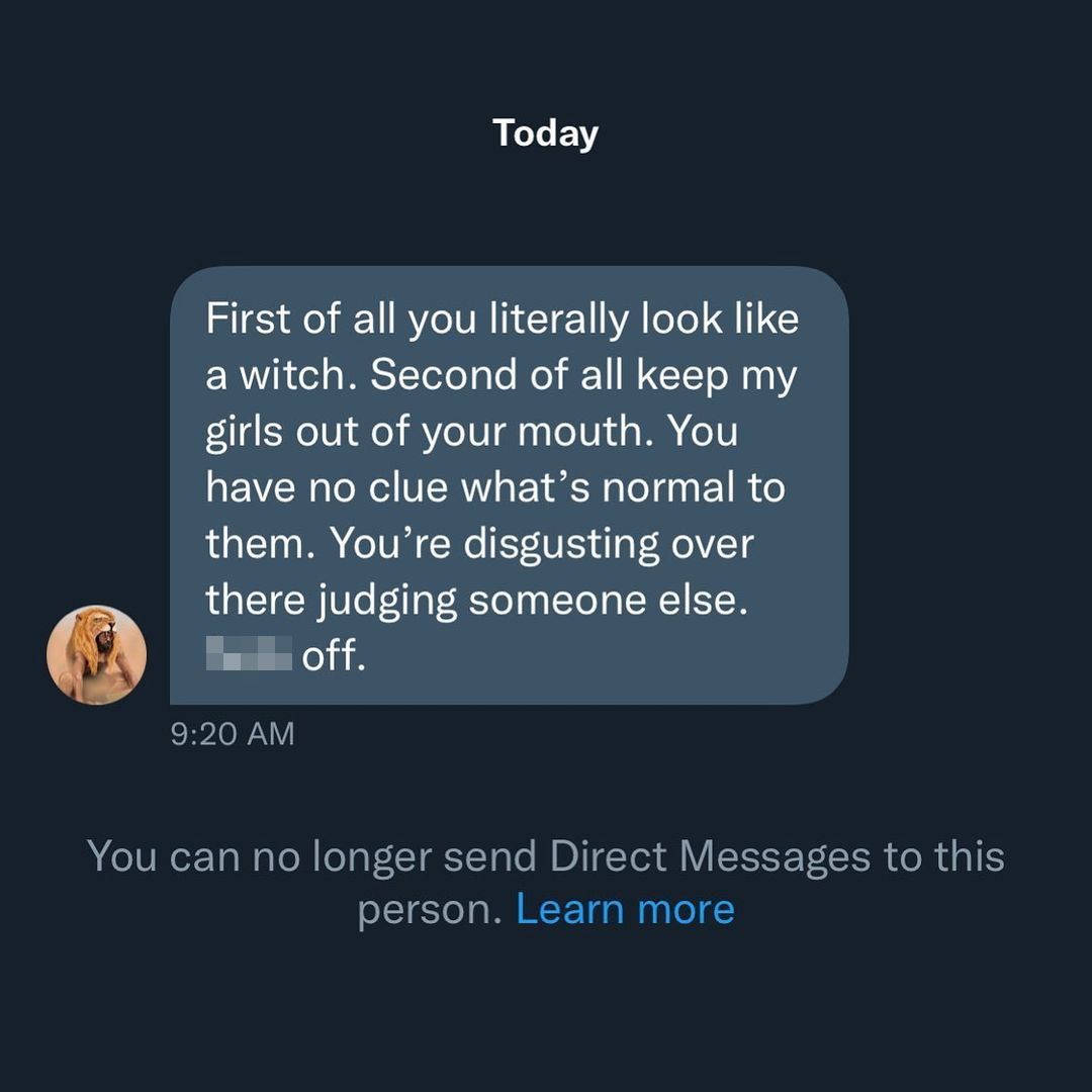 'F*** off, witch!' - A female journalist has shared an abusive DM from Jon Jones. She called him a poor role model for his girls.