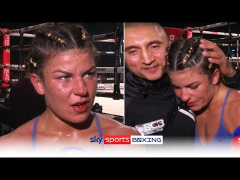It means everything to me! April Hunter beat Kirstie Bavington on 4 days notice