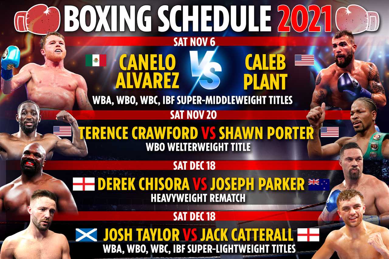 Upcoming boxing fights 2021: Fixture schedule – Dillian Whyte vs Otto Wallin CANCELLED, Canelo Alvarez vs Caleb Plant